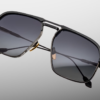 Sunglasses Model Labarge in Color Corbeau with Sumi Gradient lenses from Jacques Marie Mage's last frontier collection