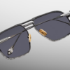 Sunglasses Model Labarge in Color Corbeau with Sumi Gradient lenses from Jacques Marie Mage's last frontier collection