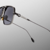 Sunglasses Model Labarge in Color Corbeau with Sumi Gradient lenses from Jacques Marie Mage's last frontier collection