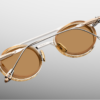 Sunglasses Model Livingston in Color Electrum with Dandelion lenses from Jacques Marie Mage's Last Frontier special collection