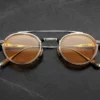 Sunglasses Model Livingston in Color Electrum with Dandelion lenses from Jacques Marie Mage's Last Frontier special collection