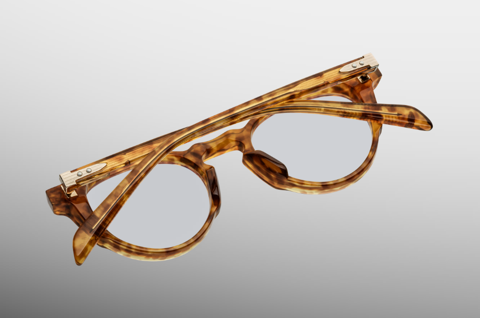 Optical Frame Model Sheridan in Color Camel with Superlight bronze lenses from Jacques Marie Mage