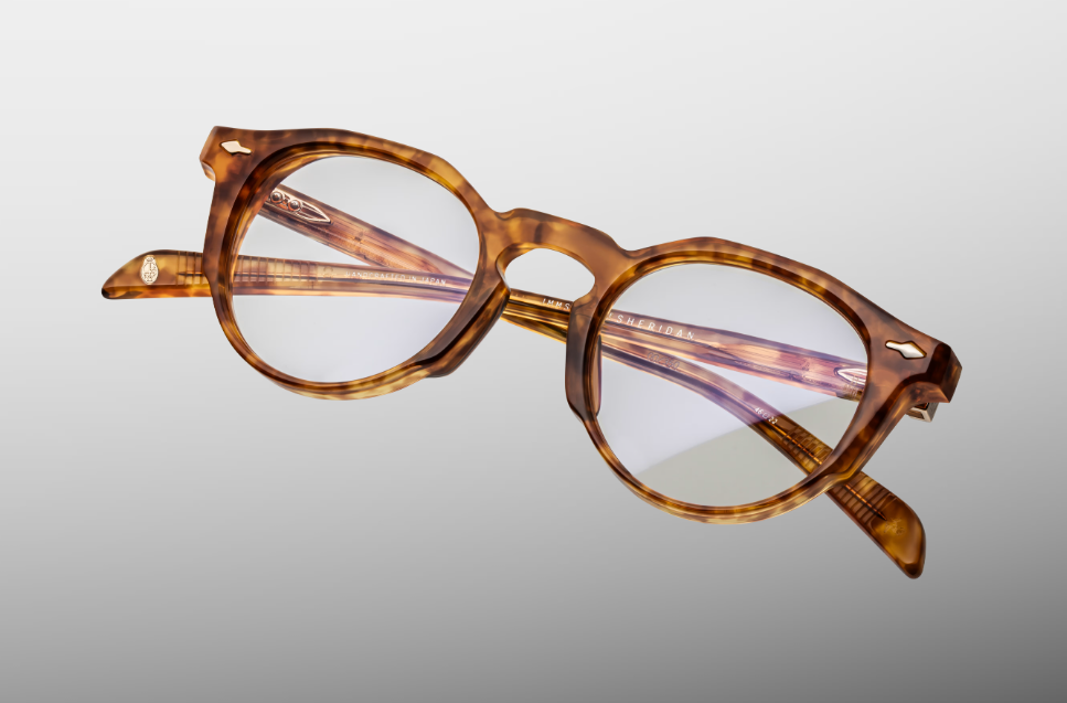 Optical Frame Model Sheridan in Color Camel with Superlight bronze lenses from Jacques Marie Mage