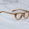 Optical Frame Model Sheridan in Color Camel with Superlight bronze lenses from Jacques Marie Mage