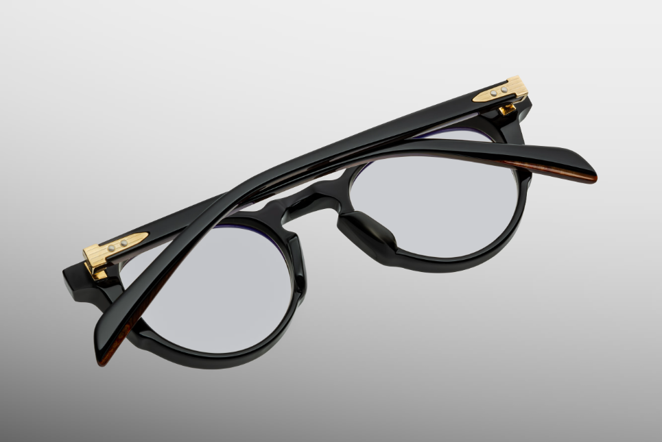 Optical Frame Model Sheridan in Color Noir X with Superlight bronze lenses from Jacques Marie Mage