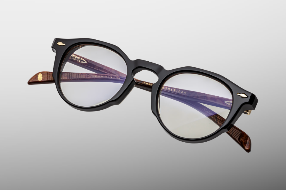 Optical Frame Model Sheridan in Color Noir X with Superlight bronze lenses from Jacques Marie Mage