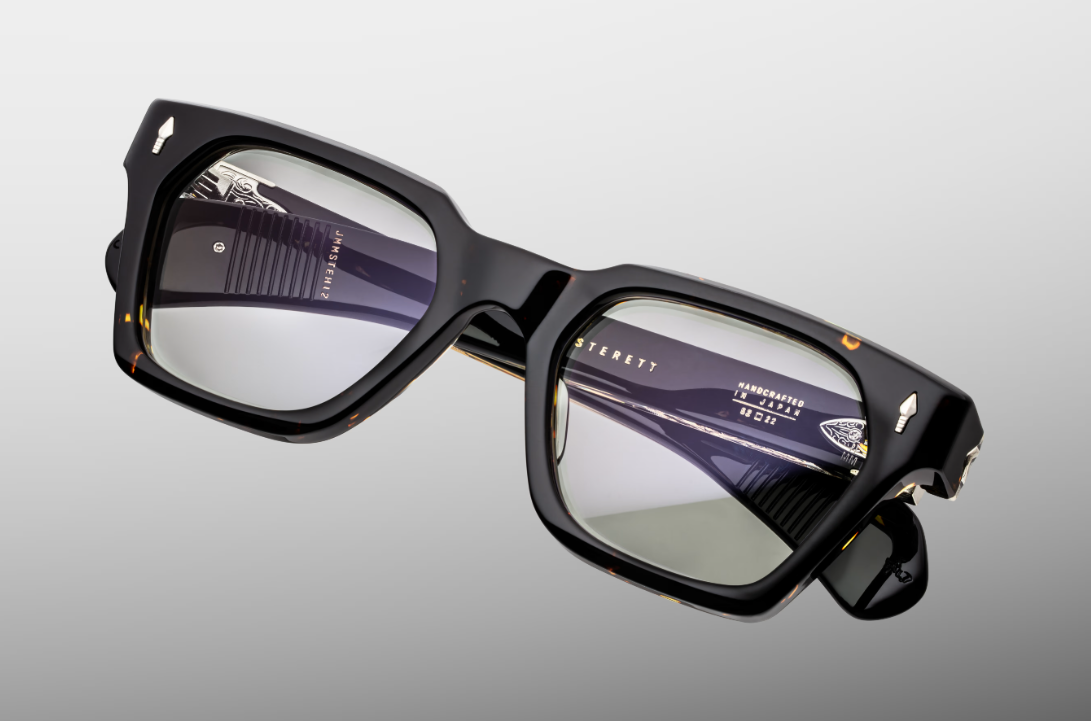 Sunglasses Model Sterett in Color Castor with Superlight Green lenses from Jacques Marie Mage's Last Frontier Special collection