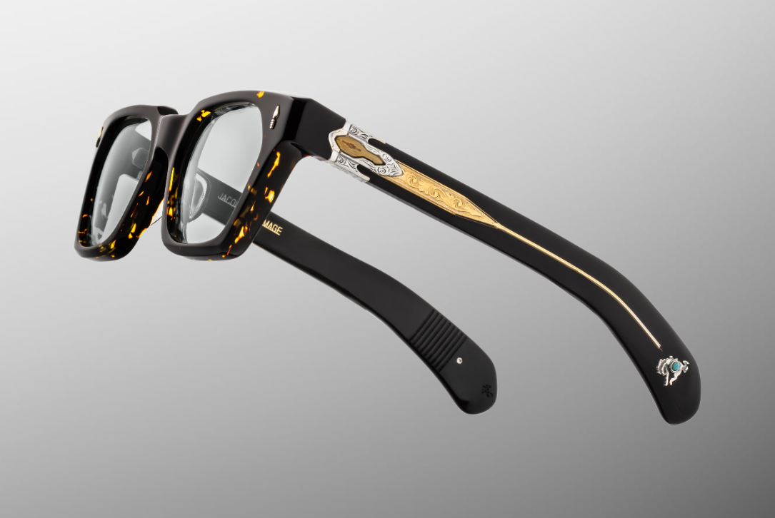 Sunglasses Model Sterett in Color Castor with Superlight Green lenses from Jacques Marie Mage's Last Frontier Special collection