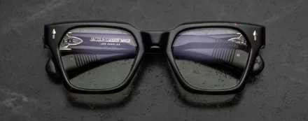 Sunglasses Model Sterett in Color Castor with Superlight Green lenses from Jacques Marie Mage's Last Frontier Special collection