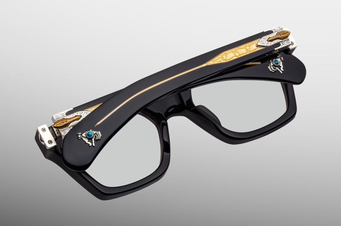 Optical Frame Model Sterett in Color Smoke with Superlight Bronze lenses from Jacques Marie Mage's Last Frontier special collection