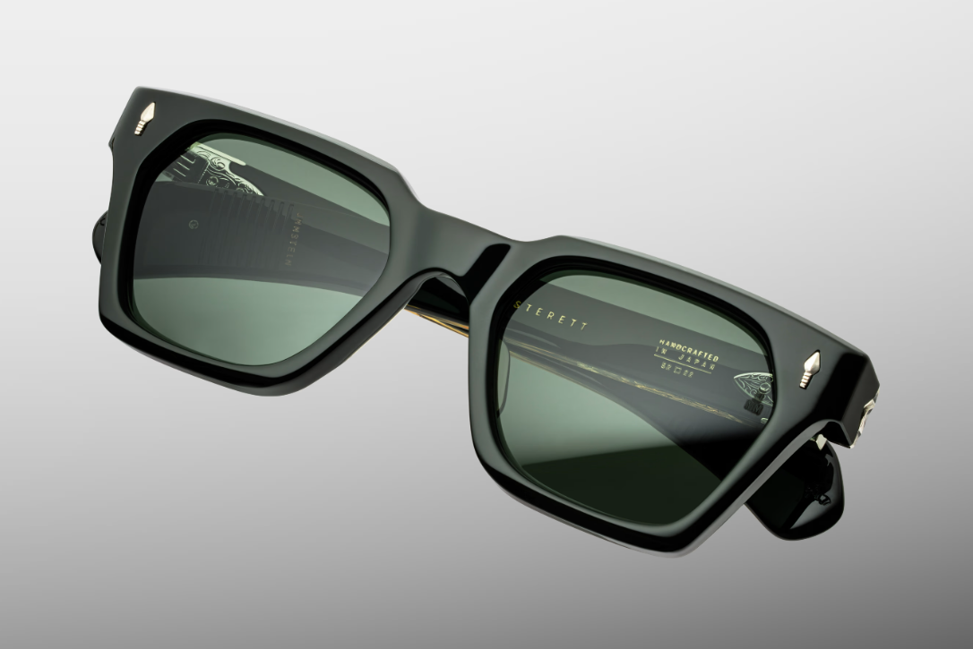 Sunglasses Model Sterett in Color Viper with Tarragon lenses from Jacques Marie Mage's Last Frontier Special collection