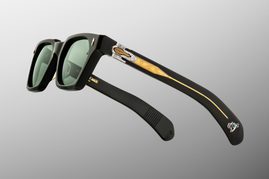 Sunglasses Model Sterett in Color Viper with Tarragon lenses from Jacques Marie Mage's Last Frontier Special collection