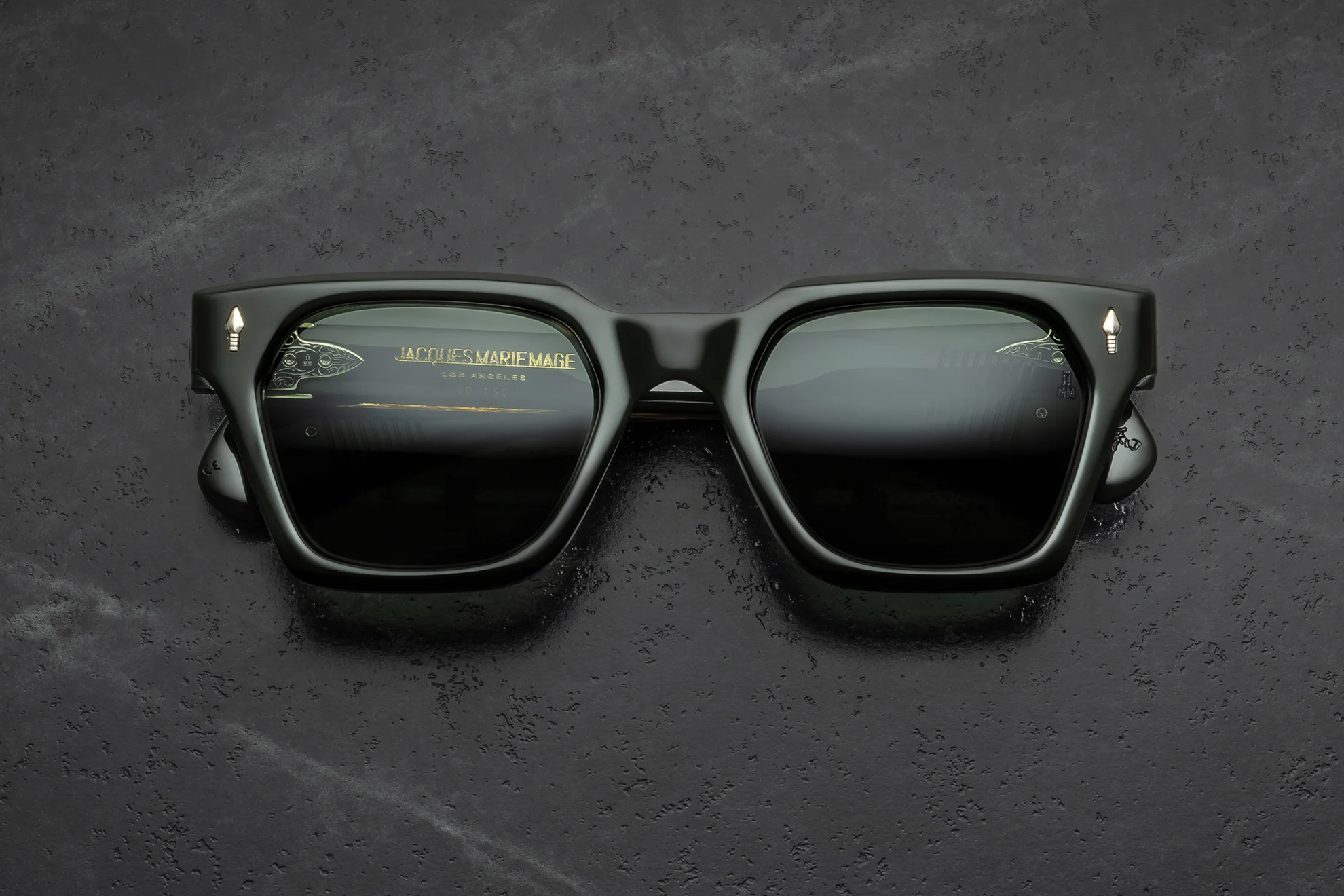 Sunglasses Model Sterett in Color Viper with Tarragon lenses from Jacques Marie Mage's Last Frontier Special collection