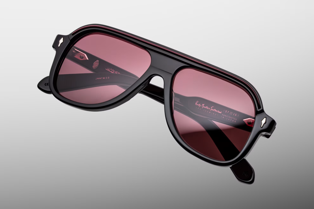 Sunglasses Model Teewinot in color Black with Mahogany lenses from Jacques Marie Mage