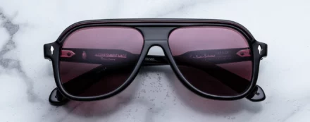Sunglasses Model Teewinot in color Black with Mahogany lenses from Jacques Marie Mage