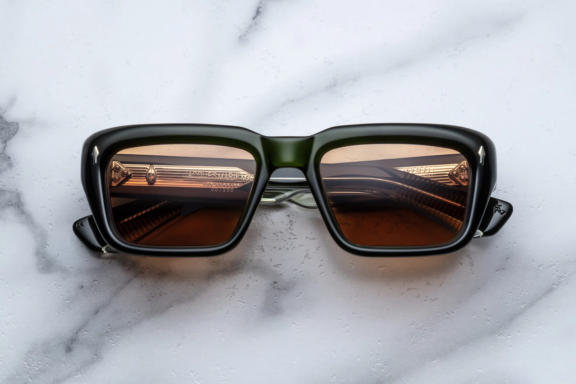 Sunglasses Model Walker in Color Borneo with orange lenses from Jacques Marie Mage