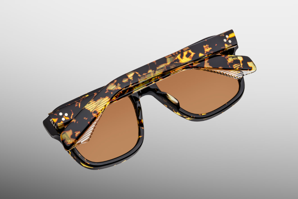 Sunglasses Model Yves in Color Tokyo with Orange lenses from Jacques Marie Mage