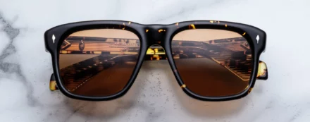 Sunglasses Model Yves in Color Tokyo with Orange lenses from Jacques Marie Mage