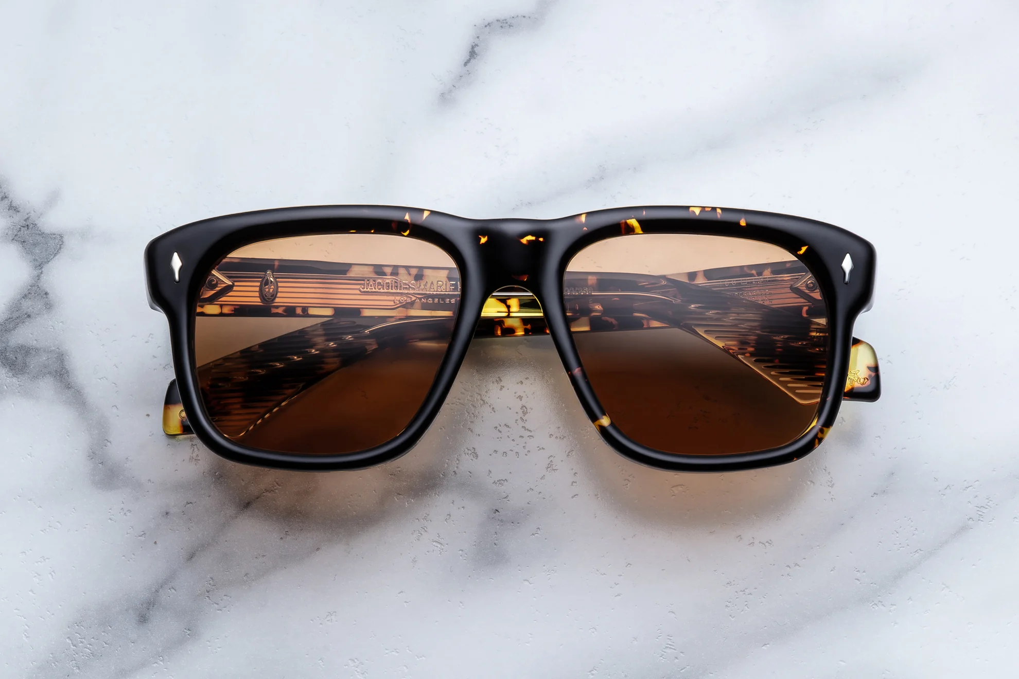 Sunglasses Model Yves in Color Tokyo with Orange lenses from Jacques Marie Mage