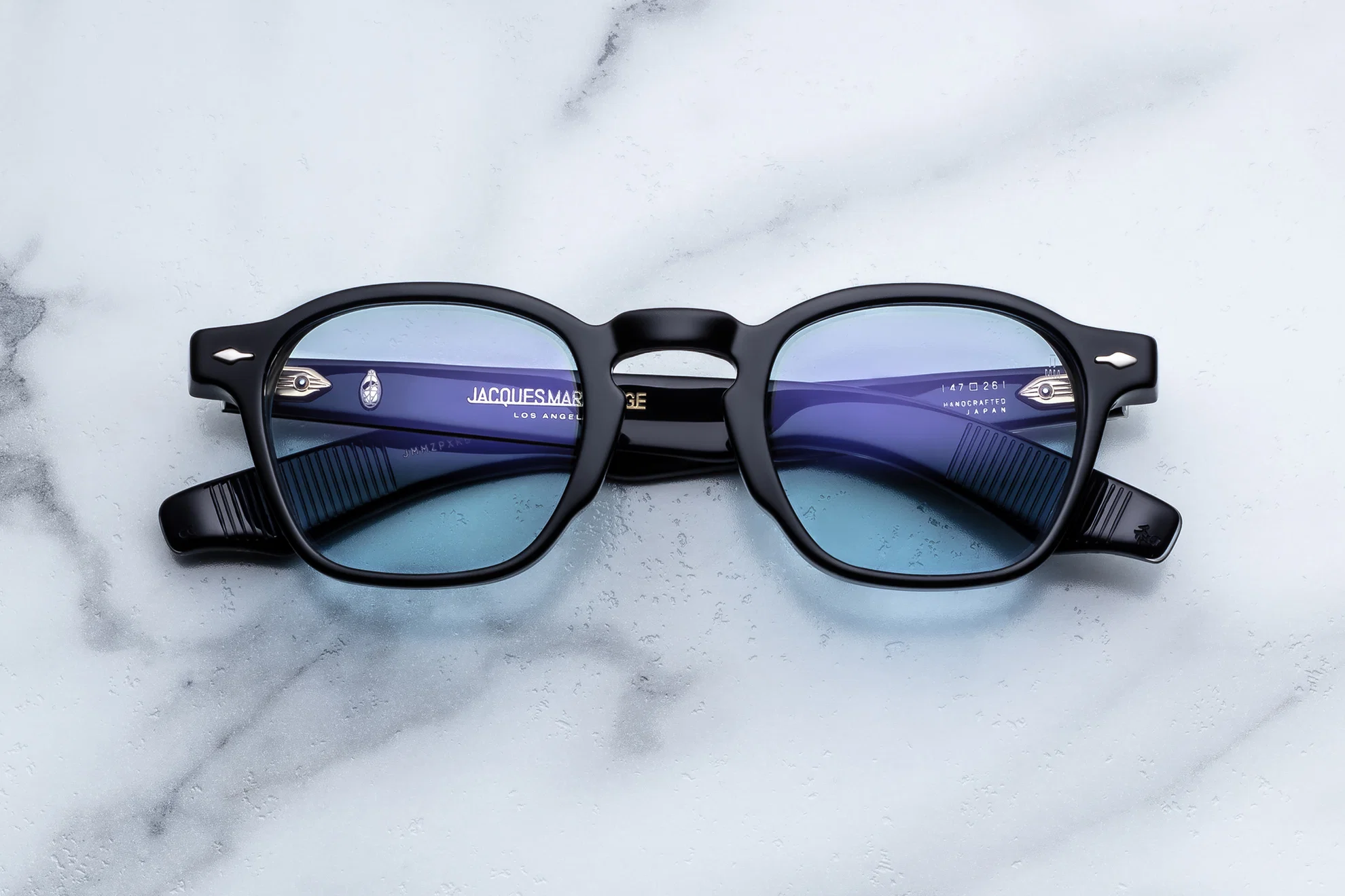 Sunglasses Model Zephirin 47 in Color Obscure with Serene lenses from Jacques Marie Mage