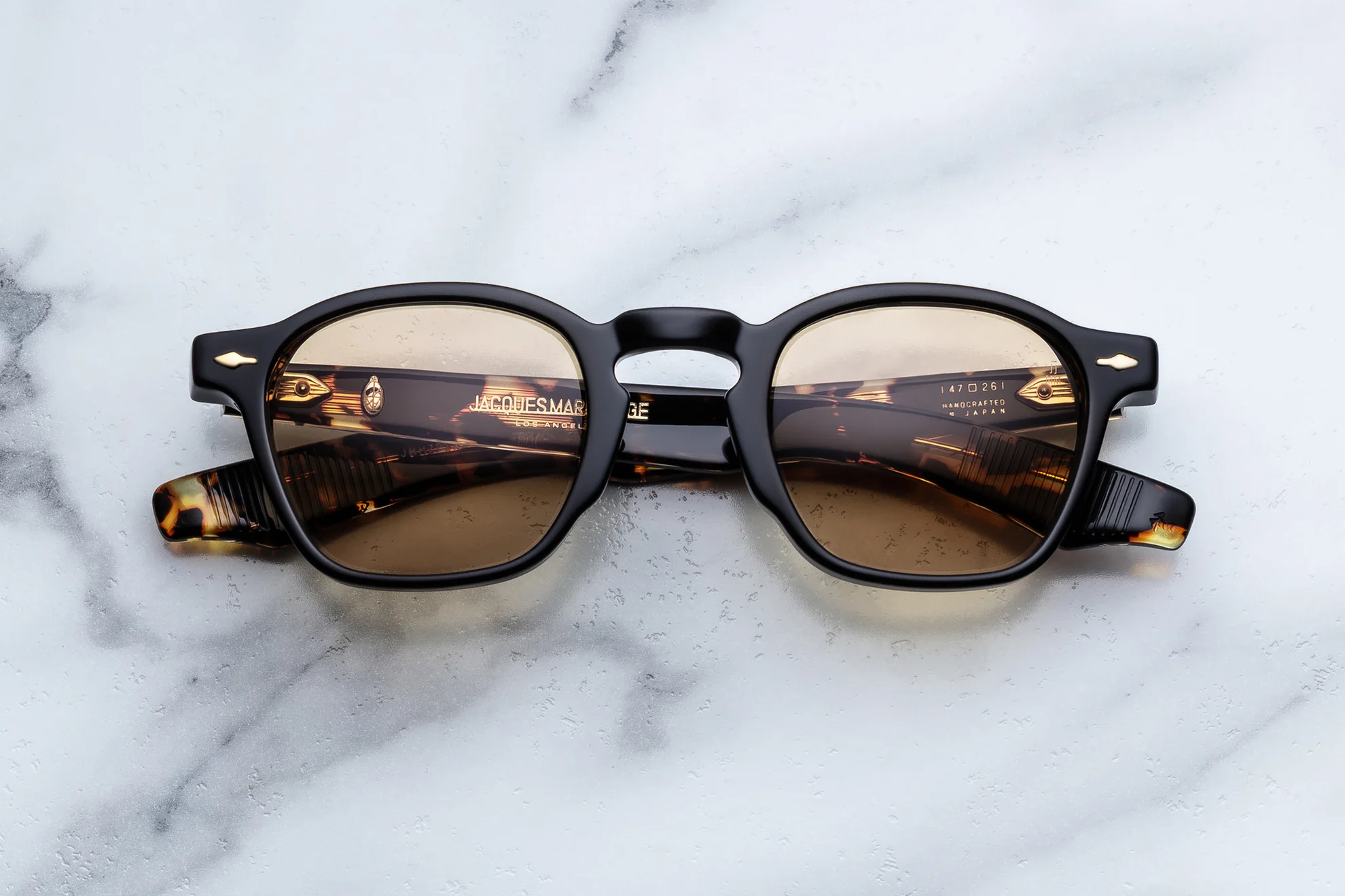 Sunglasses Model Zephirin 47 in Color Tavern with Chaï lenses from Jacques Marie Mage