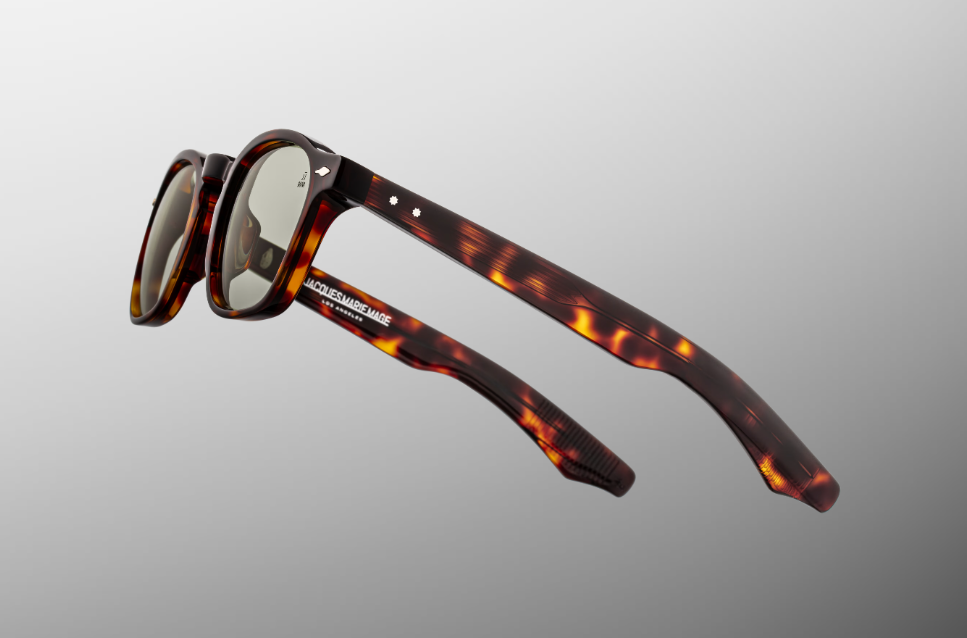 Sunglasses Model Zephirin 47 in Color Tenace with Light Bottle Green lenses from Jacques Marie Mage