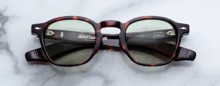 Sunglasses Model Zephirin 47 in Color Tenace with Light Bottle Green lenses from Jacques Marie Mage