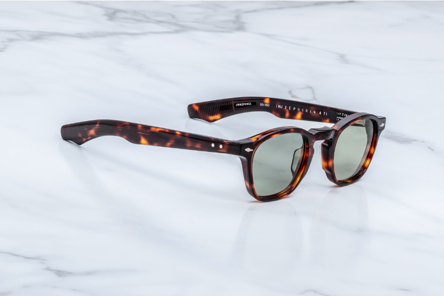 Sunglasses Model Zephirin 47 in Color Tenace with Light Bottle Green lenses from Jacques Marie Mage