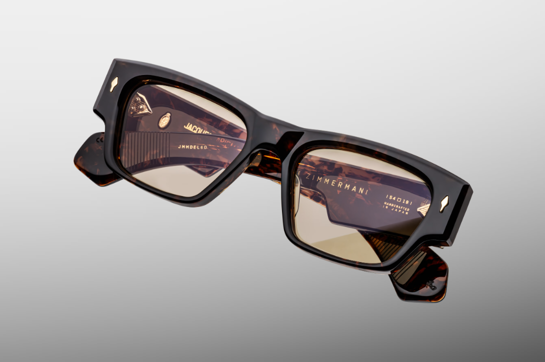 Sunglasses Model Zimmerman in Color Agar with Yellow lenses from Jacques Marie Mage