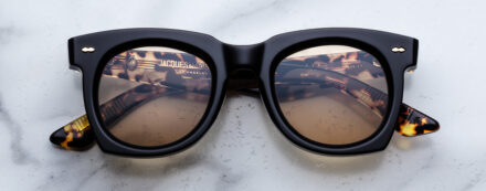Sunglasses Model Ava in Color Tavern with Orange lenses from Jacques Marie Mage