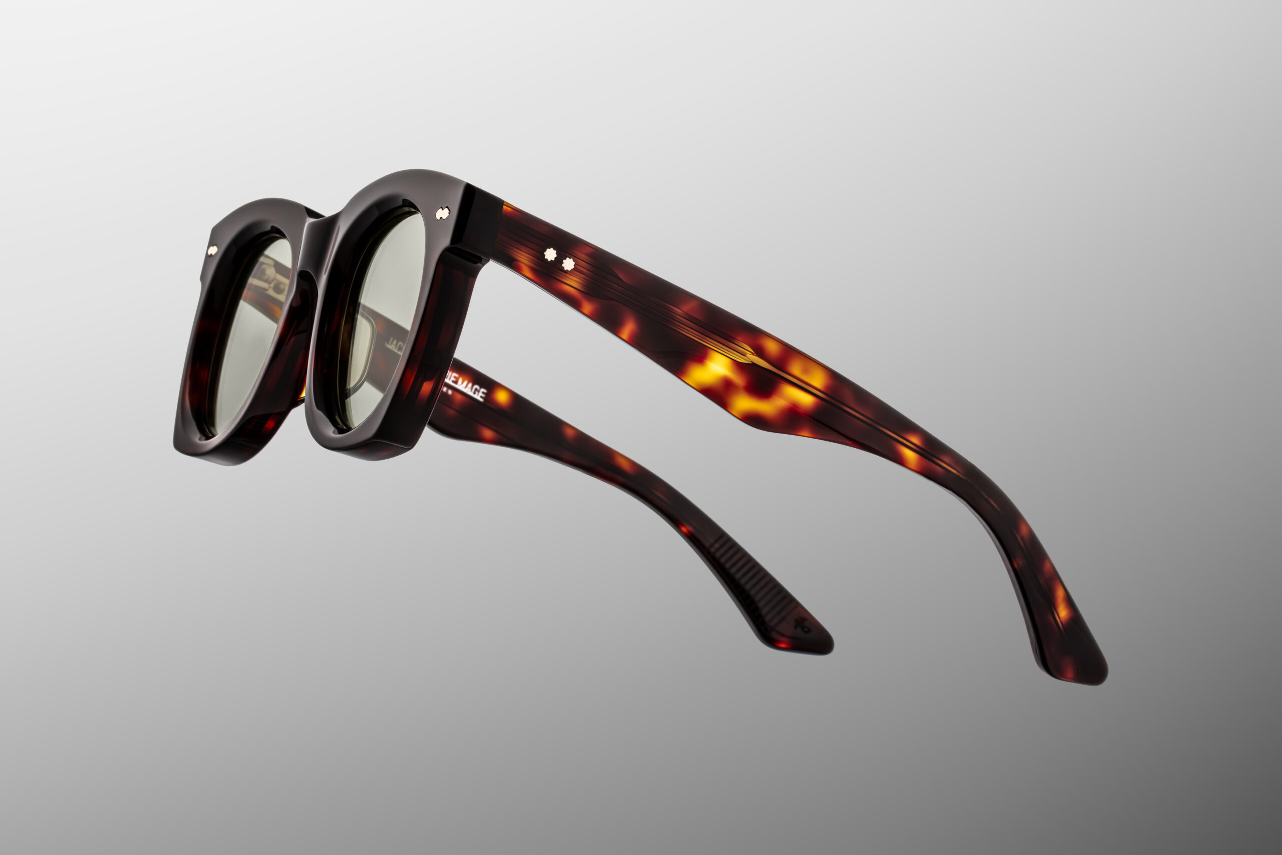 Sunglasses Model Ava in Color Tenace with Clear Green lenses from Jacques Marie Mage