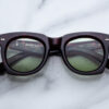 Sunglasses Model Ava in Color Tenace with Clear Green lenses from Jacques Marie Mage