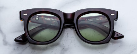 Sunglasses Model Ava in Color Tenace with Clear Green lenses from Jacques Marie Mage