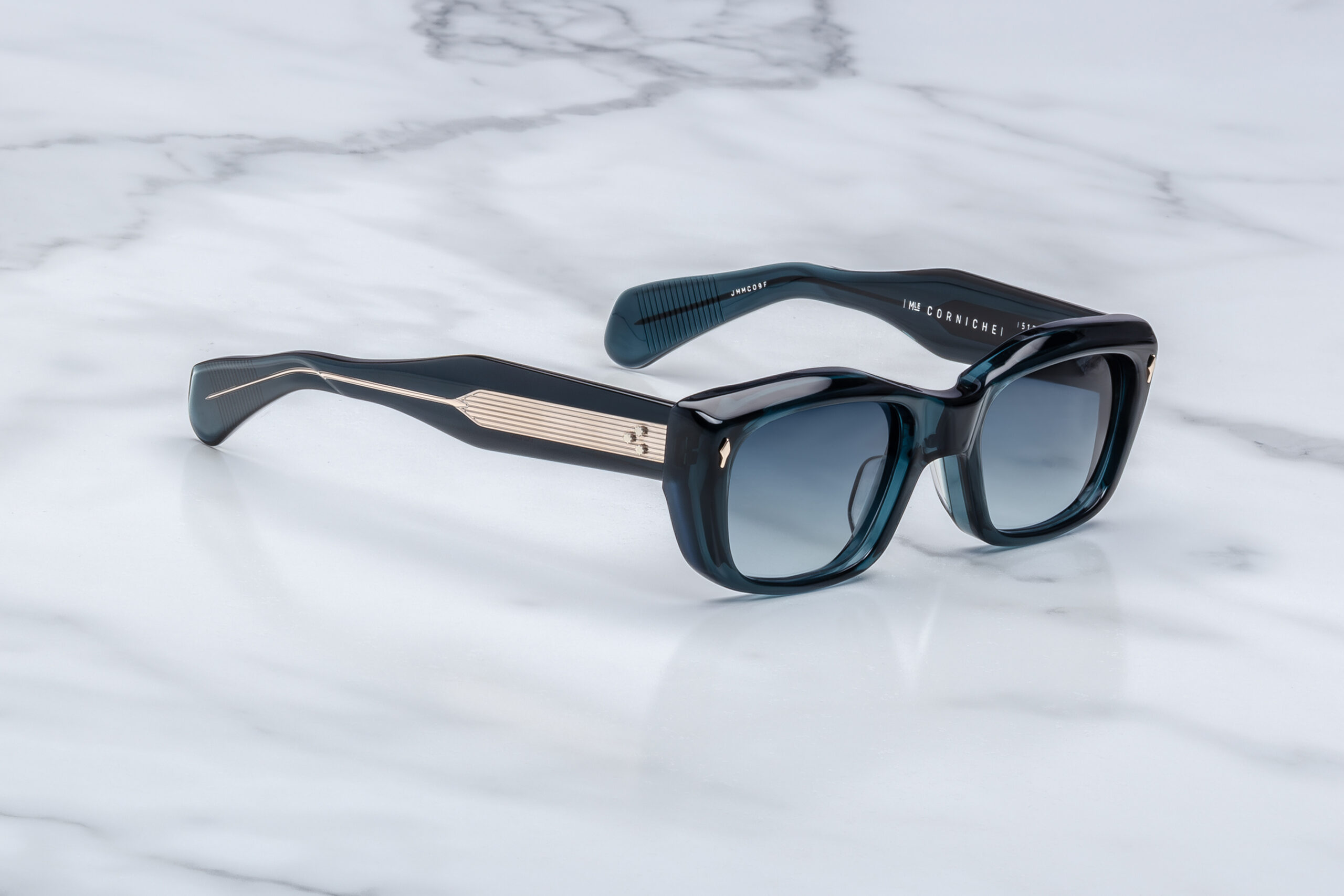 Sunglasses Model Corniche in Color Indigo with Denim Gradient lenses from Jacques Marie Mage