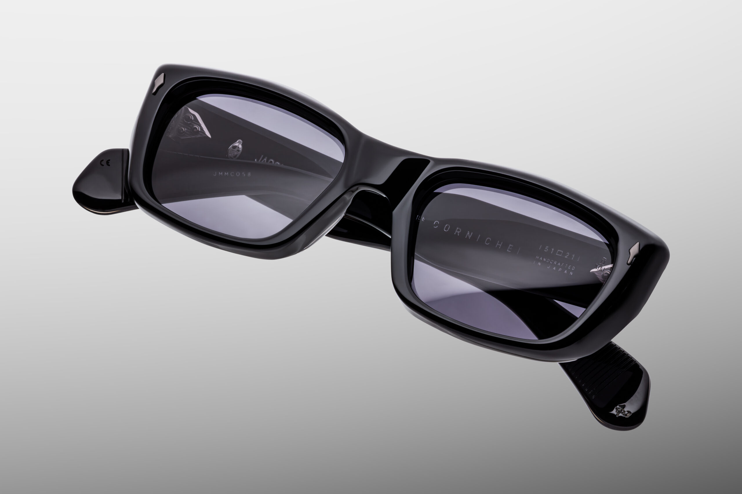 Sunglasses Model Corniche in Color Raven with Charcoal lenses from Jacques Marie Mage