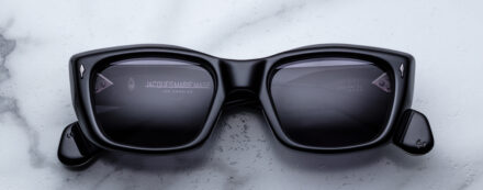 Sunglasses Model Corniche in Color Raven with Charcoal lenses from Jacques Marie Mage