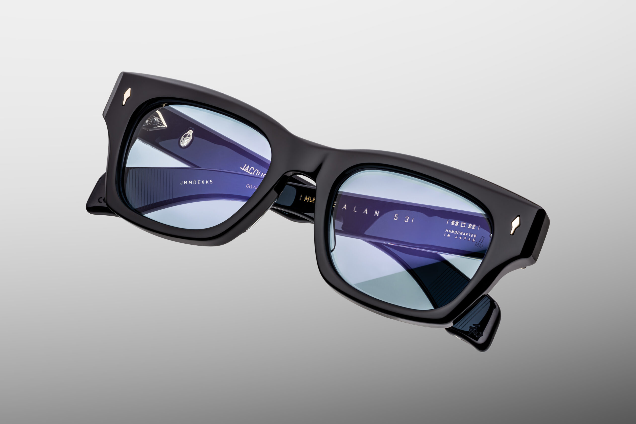 Sunglasses Model Dealan 53 in Color Obscure with Serene Blue lenses from Jacques Marie Mage