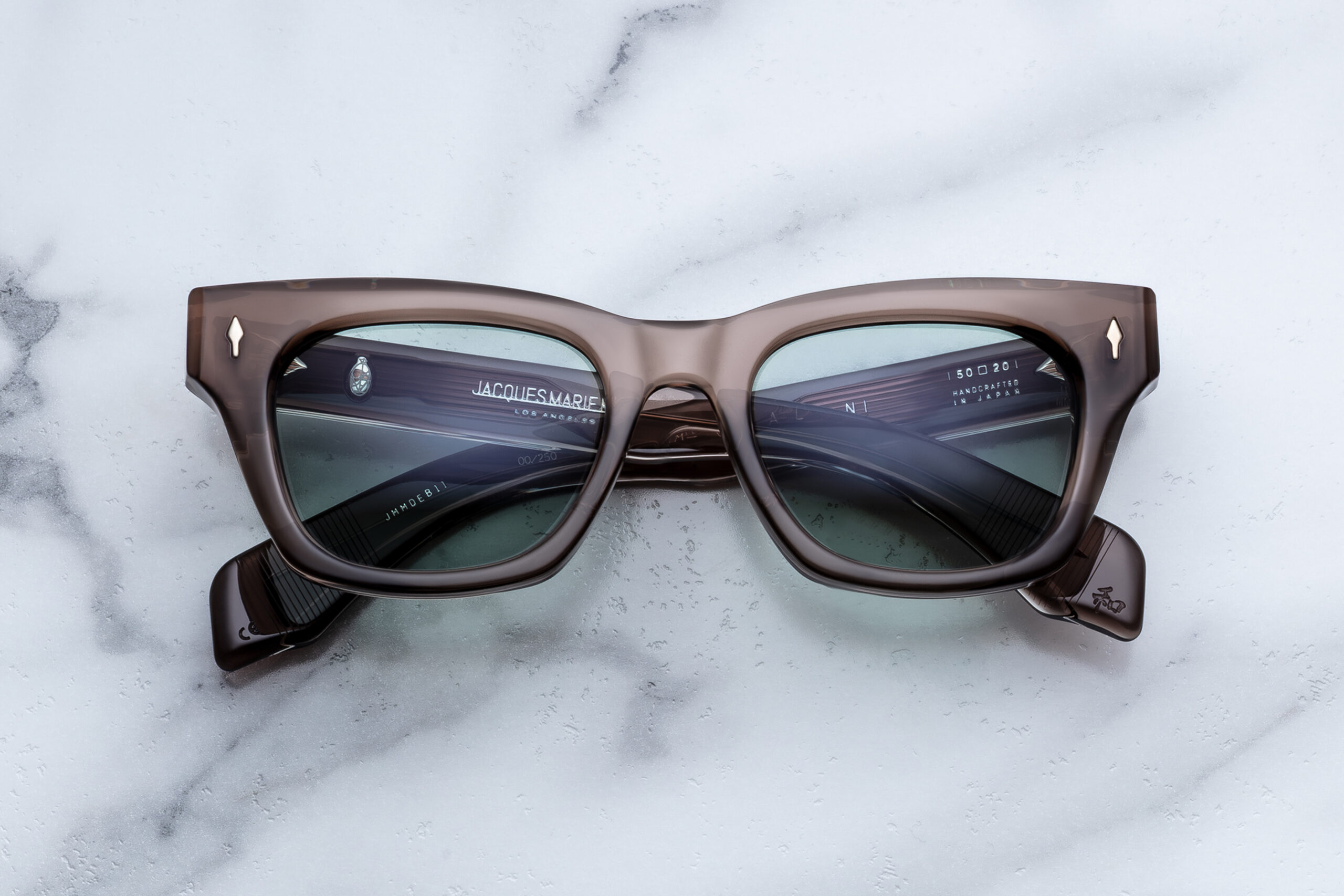Sunglasses Model Dealan in Dusty Jade with Grove CR39 lenses from Jacques Marie Mage