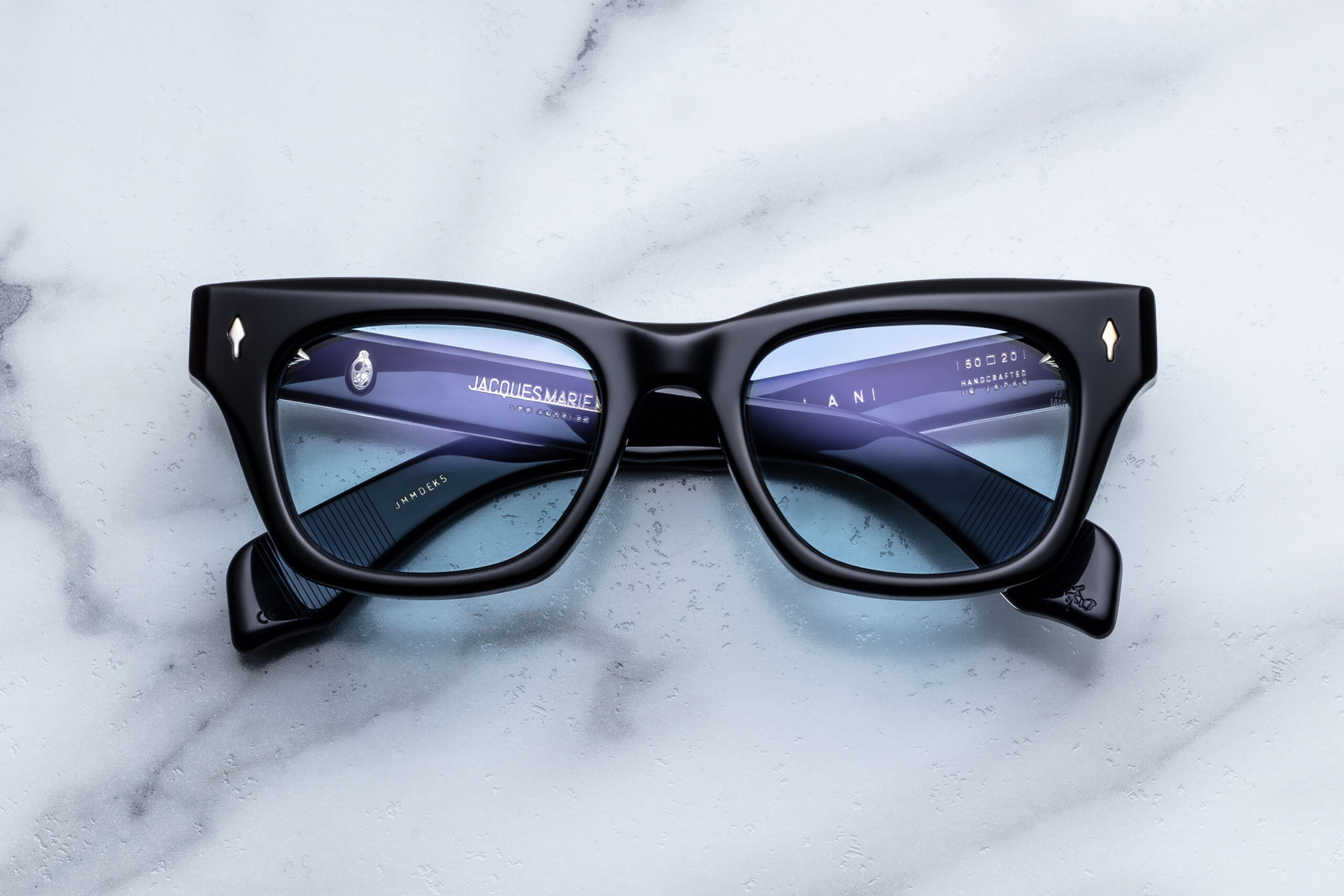 Sunglasses Model Dealan in Color Obscure with Serene Blue lenses from Jacques Marie Mage