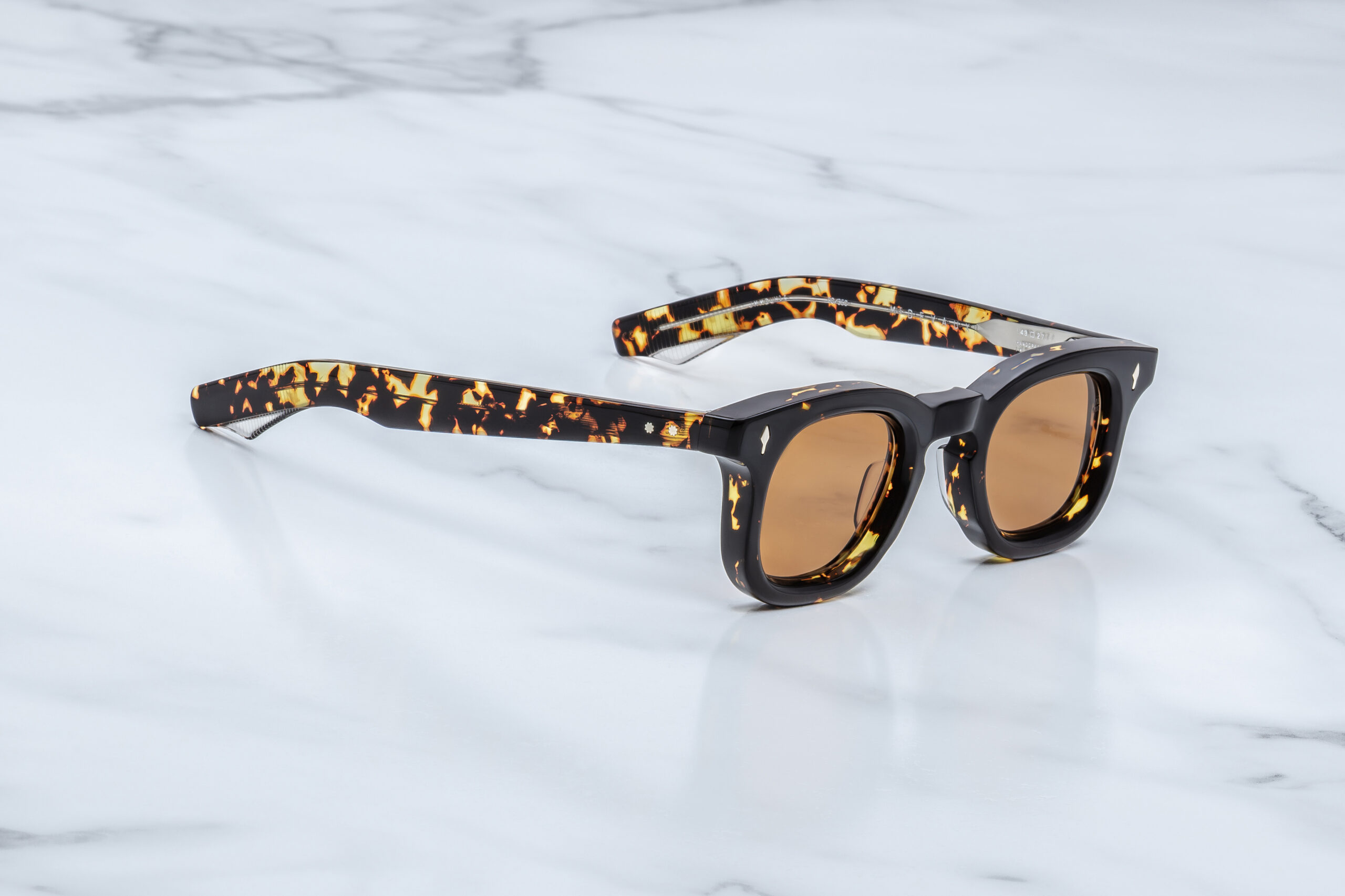 Sunglasses Model Devaux in Color Tokyo with Orange lenses from Jacques Marie Mage