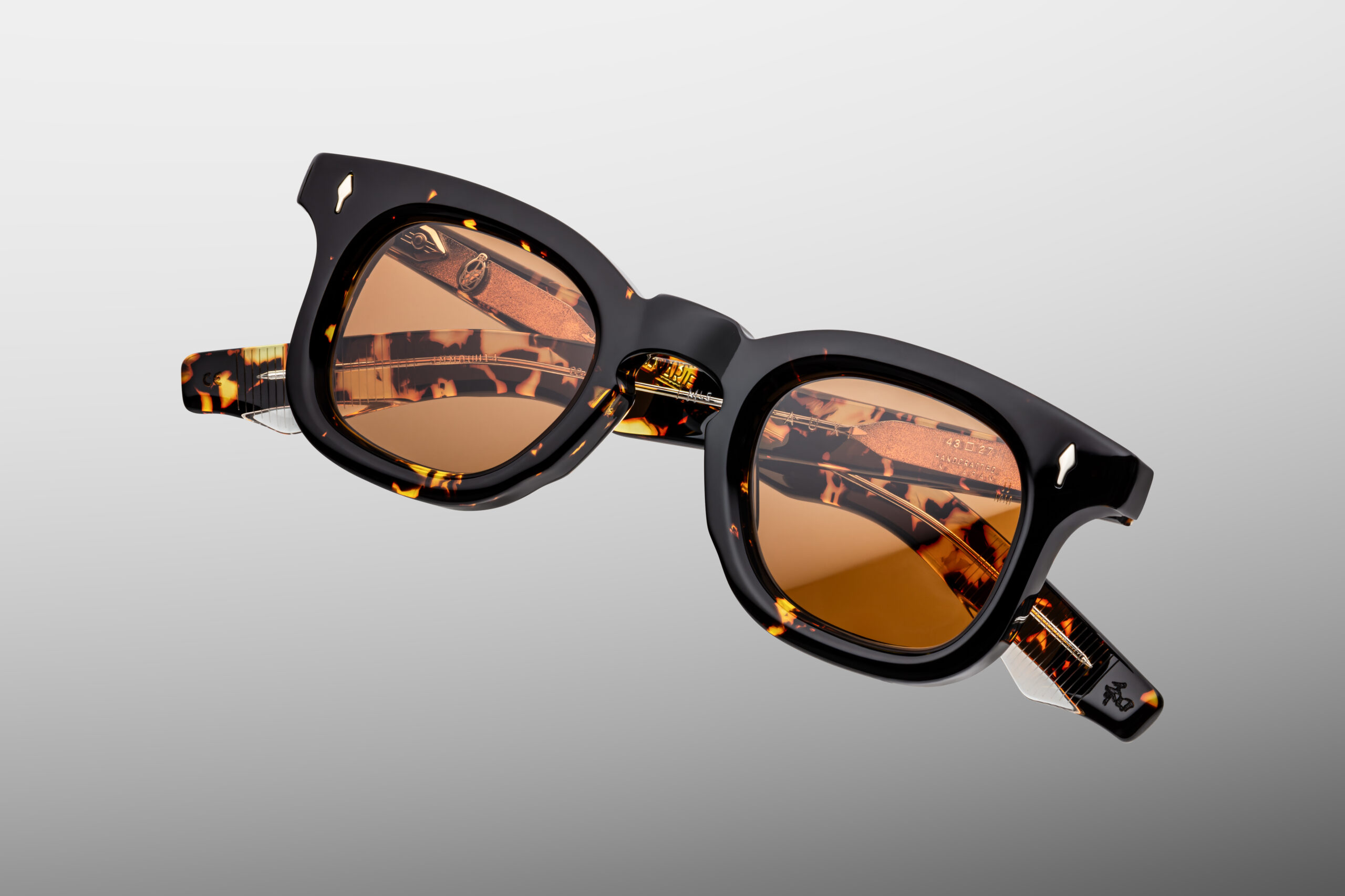 Sunglasses Model Devaux in Color Tokyo with Orange lenses from Jacques Marie Mage