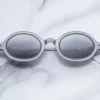 Sunglasses Model Balthazar in color Argent with Su