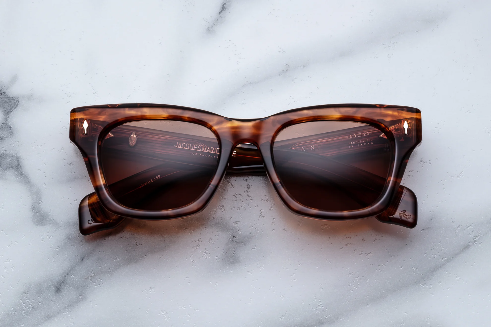 Sunglasses Model Dealan in color Bourbon with Dark Tuscan lenses from Jacques Marie Mage