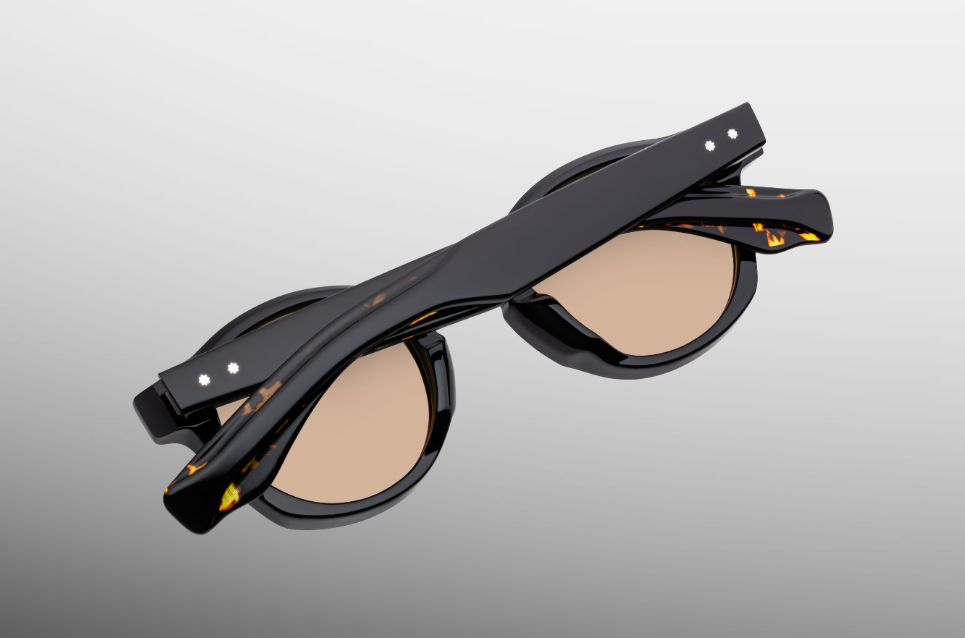 Sunglasses Model Felix in Color Noir 9 with Dark Tuscan lenses from Jacques Marie Mage