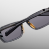 Sunglasses Model Gaspard in color Vanta with Ultra Black Mirror lenses from Jacques Marie Mage