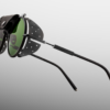 Sunglasses Model glacier in Color Black with Green lenses from Jacques Marie Mage