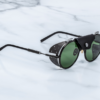 Sunglasses Model glacier in Color Black with Green lenses from Jacques Marie Mage