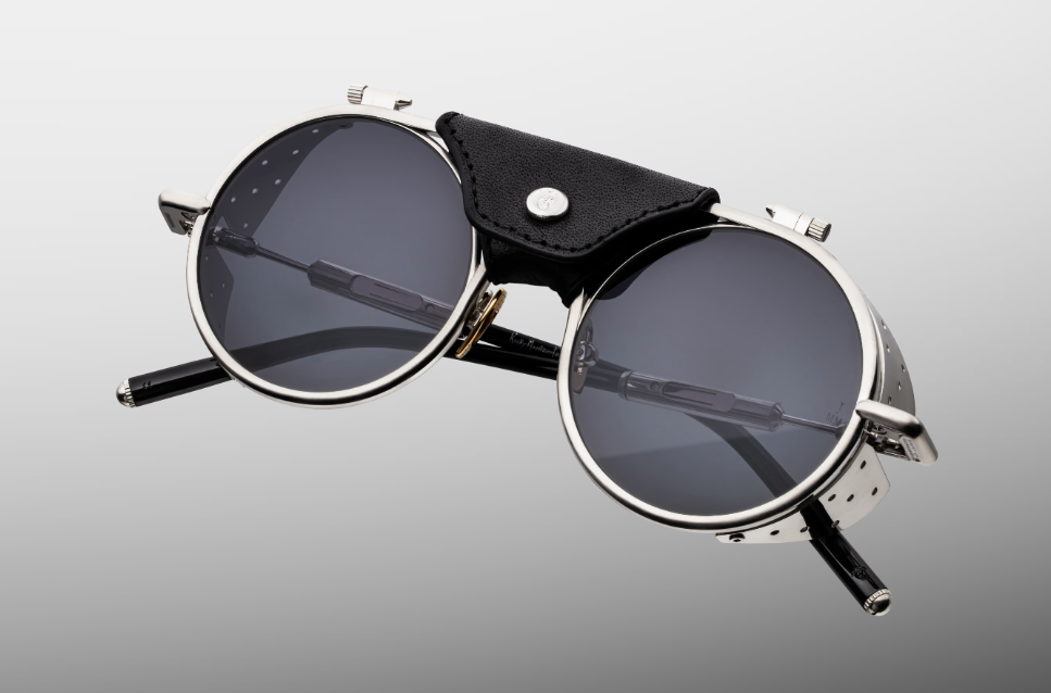 Sunglasses Model Glacier in color Silver with Grey lenses from Jacques Marie Mage's RMFC special collection