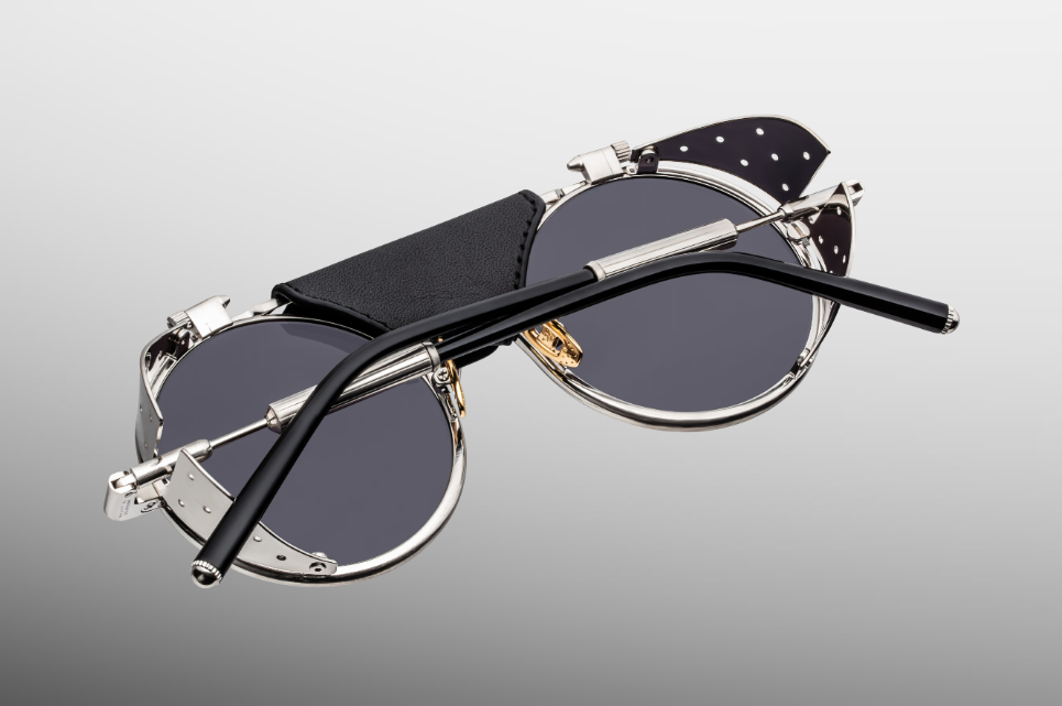 Sunglasses Model Glacier in color Silver with Grey lenses from Jacques Marie Mage's RMFC special collection