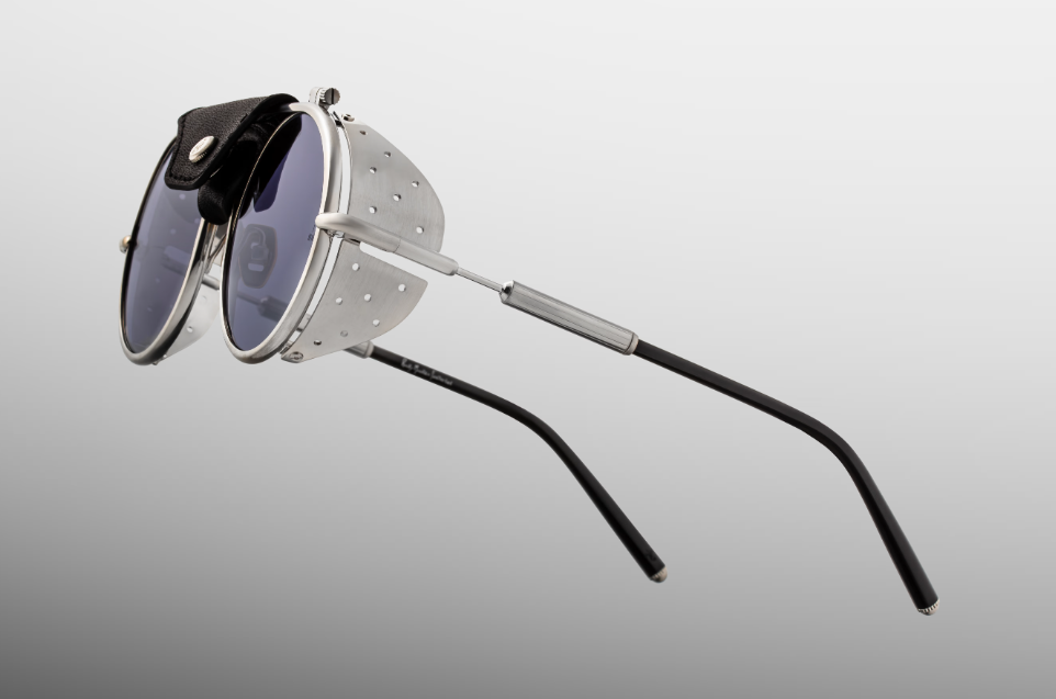 Sunglasses Model Glacier in color Silver with Grey lenses from Jacques Marie Mage's RMFC special collection